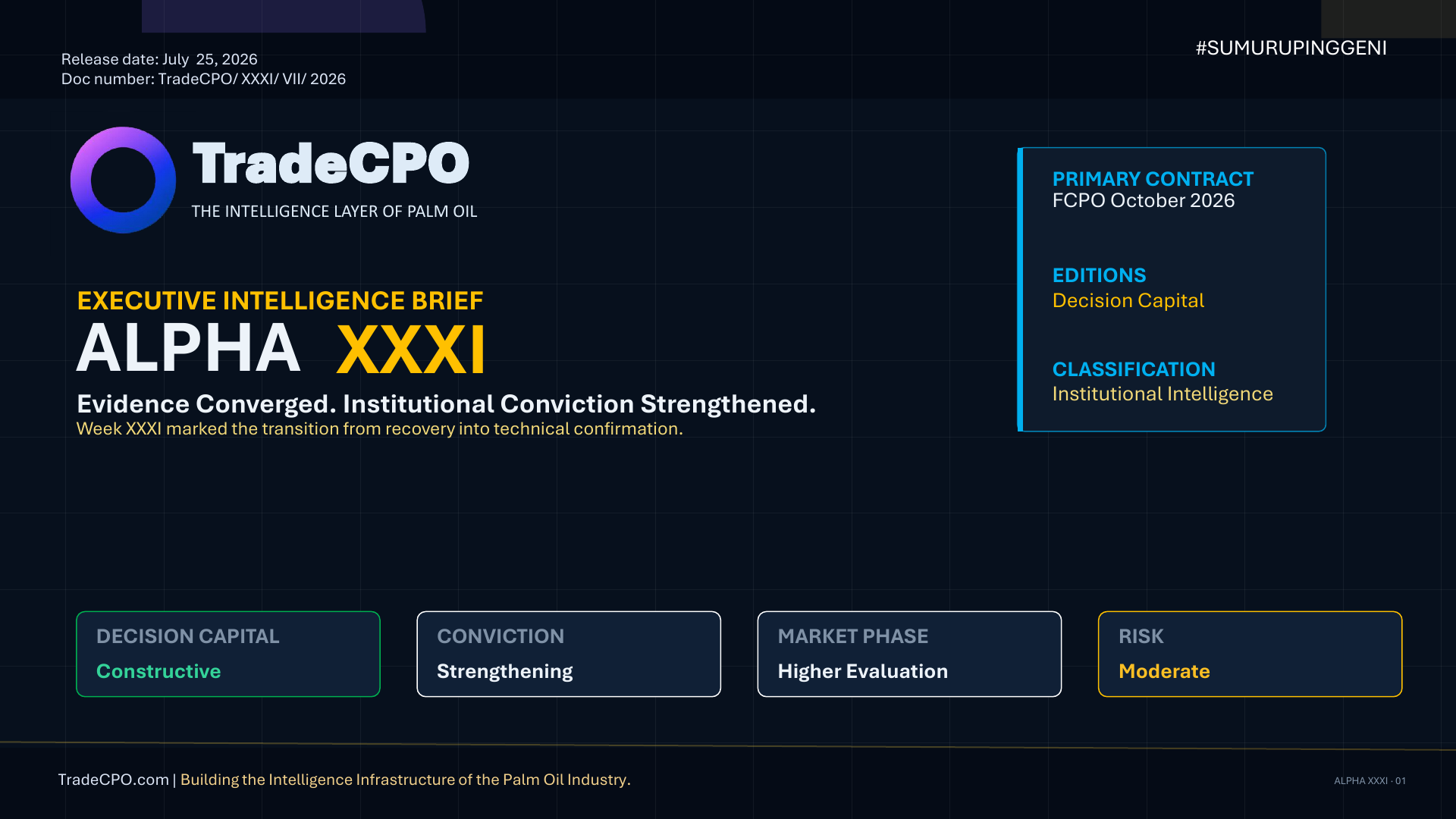 TradeCPO ALPHA XXXI page 1